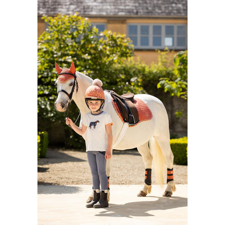Lemieux Mini Suede Jump Square Apricot Saddle Pads & Numnahs Barnstaple Equestrian Supplies