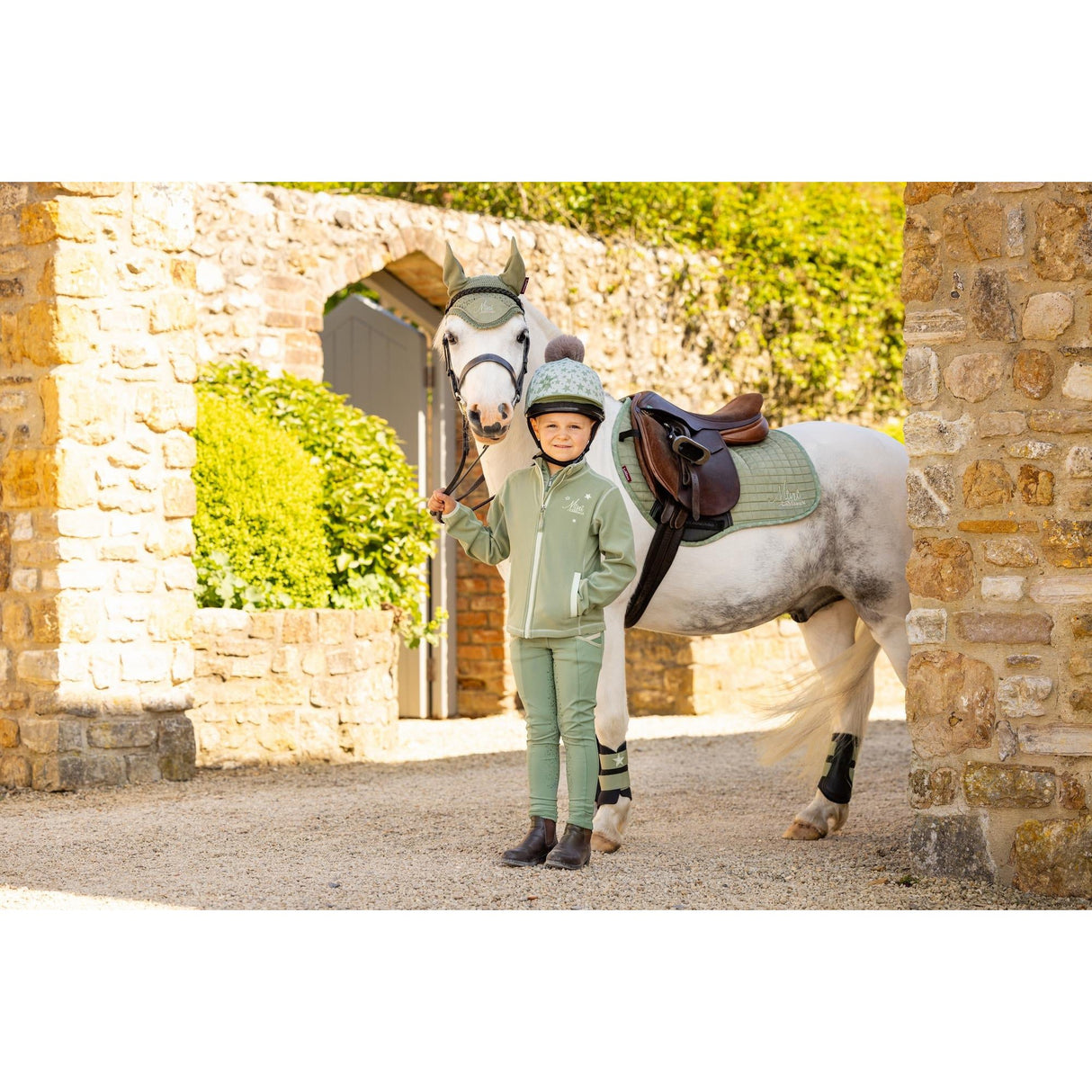 Lemieux Mini Suede Jump Square Fern Saddle Pads & Numnahs Barnstaple Equestrian Supplies
