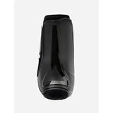 Black glossy lemieux motionflex dressage hoof boot with sleek protective design and padded interior for flexible comfort