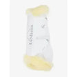 LeMieux Motionflex Dressage Boot with Fleece Edge White/Natural Medium White/Natural Brushing Boots