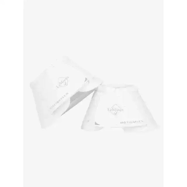 White lemieux motionflex reach boot white with subtle silver branding designed for over reach protection