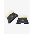 LeMieux Motionflex Over Reach Boot with Fleece Edge Black/Natural Small Black/Natural Over Reach Boots