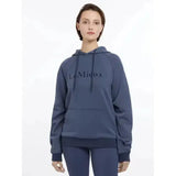 Navy blue lemieux nadine hoodie dusk features a darker blue le mieux embroidered chest design