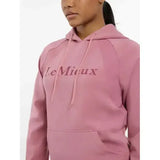 Soft pink lemieux nadine hoodie with matching drawstring hood and front pocket perfect for cozy wear