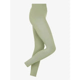 A pair of lemieux naomi pull on breech fern leggings with sleek olive green fabric and tapered lower leg design
