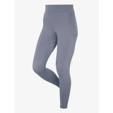 Gray lemieux naomi pull leggings with supportive elasticated waistband, smooth stretchy fabric, and side pockets breech jay blue