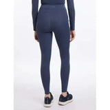 Navy blue high-waisted lemieux naomi pull breeches dusk blue with sleek fit and subtle side pockets