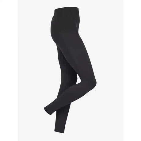 Black lemieux naomi pull high-waisted breeches with seamless fabric and supportive elasticated waistband