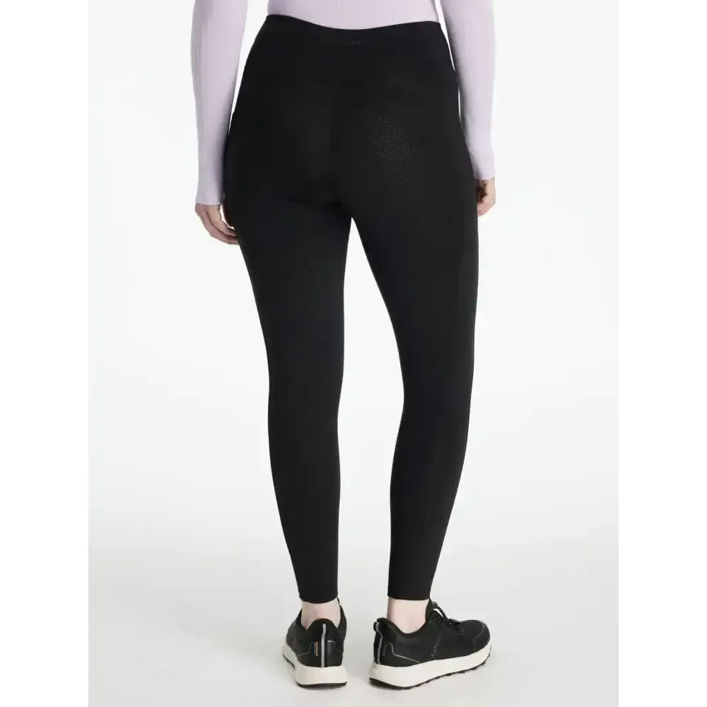 Lemieux Natalie Brushed Pull On Black Black UK 6 Riding Tights