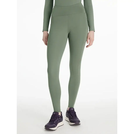 Olive green lemieux natalie brushed high waisted leggings with smooth stretchy fabric for comfy everyday wear