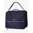 Dark navy blue lemieux saddle pad carry bag with black strap and reflective stripe for true lemieux aficionados