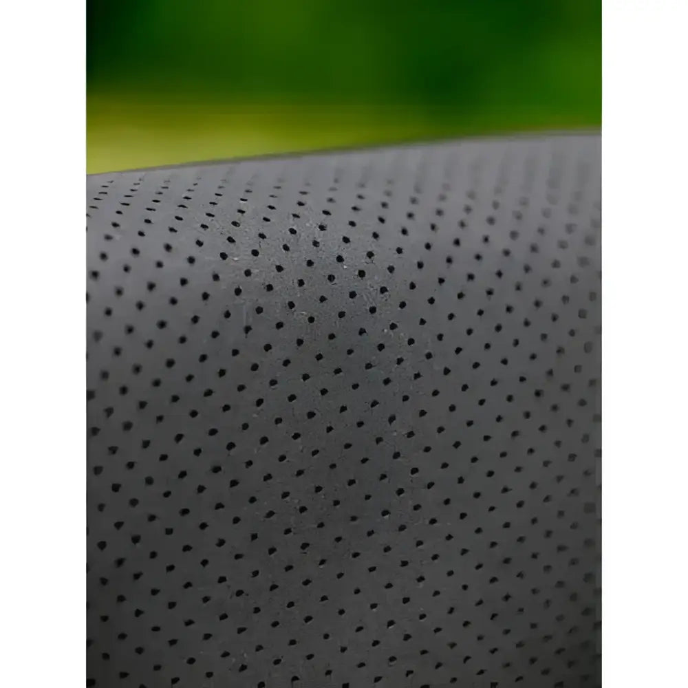 Black perforated textured half pad black by lemieux designed for non slip and comfort under saddle