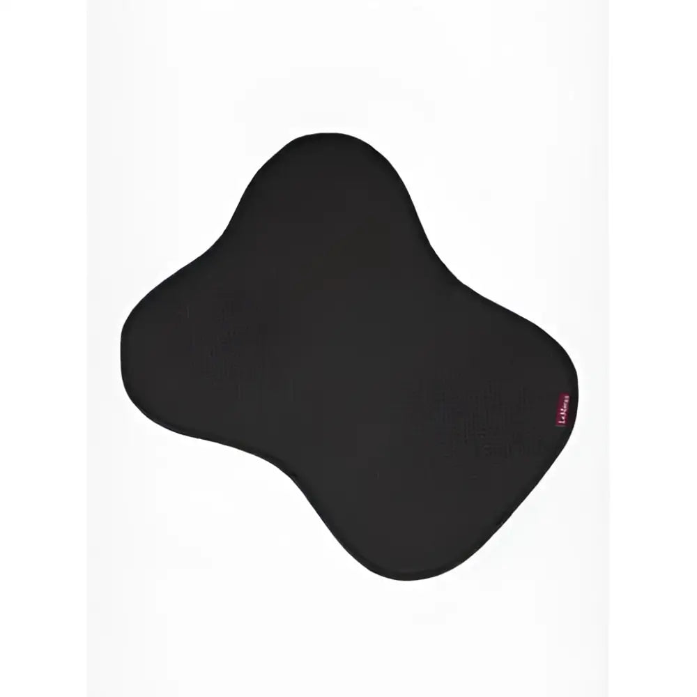 Black textured lemieux non slip half pad black with subtle ergonomic shape and small red logo on corner