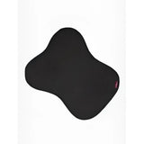 Black textured lemieux non slip half pad black with subtle ergonomic shape and small red logo on corner