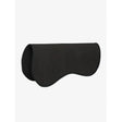 Black LeMieux half pad with plush texture and contoured shape for extra grip and comfort pad black
