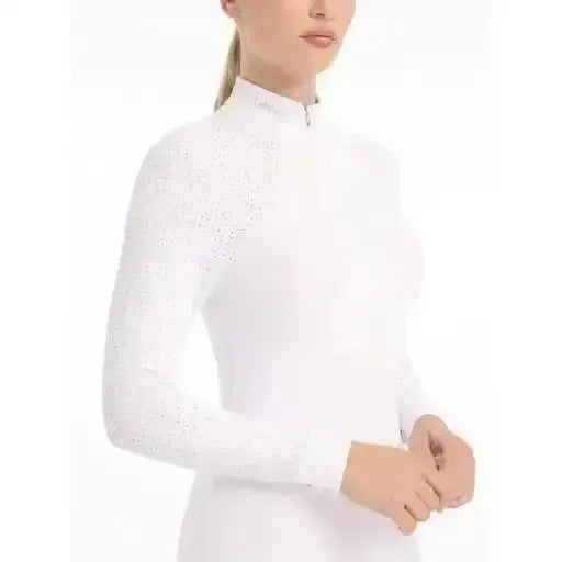 LeMieux Olivia Long Sleeve Show Shirt White UK 6 White Show Shirts