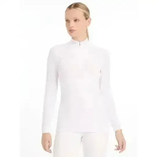 LeMieux Olivia Long Sleeve Show Shirt White UK 6 White Show Shirts