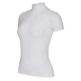 White short sleeve athletic top lemieux olivia short with intricate diamante detailing and super soft stretch fabric