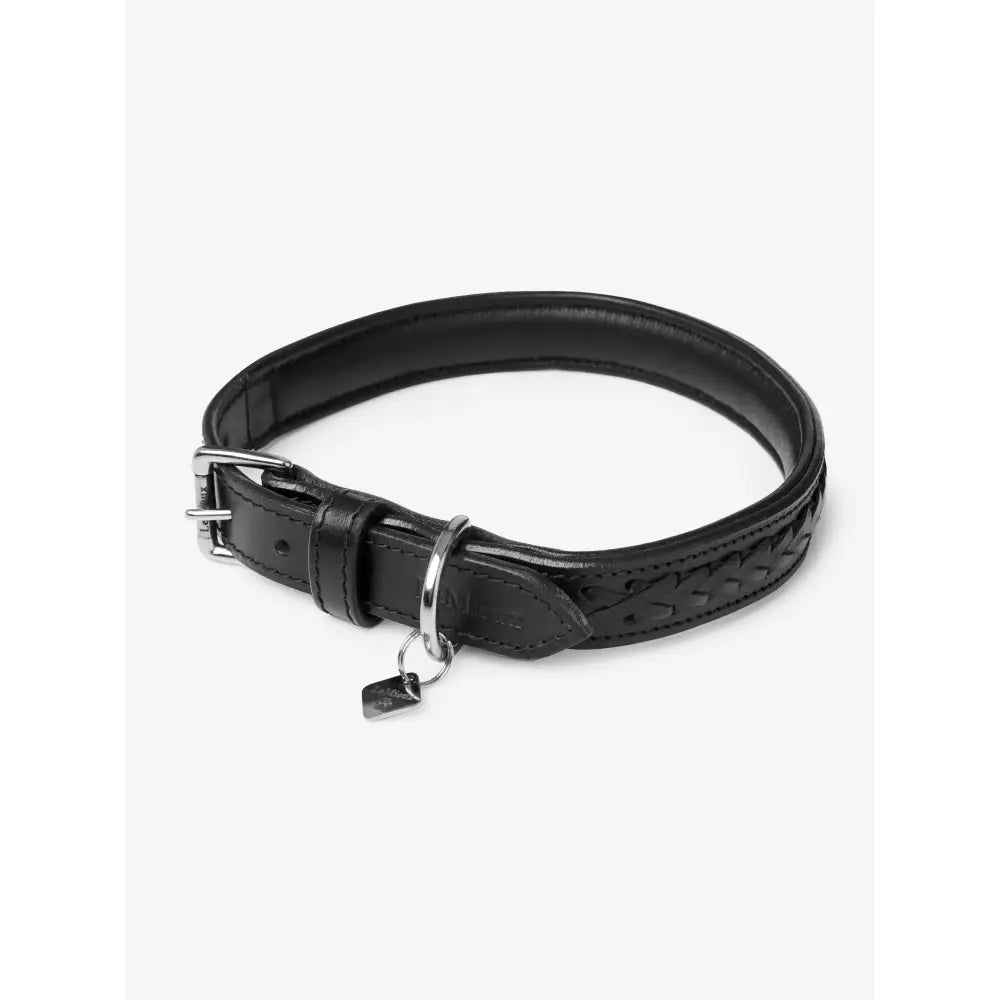 LeMieux Oxford Dog Collar Black Black Large Dog Collar