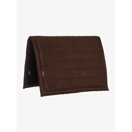 Brown quilted lemieux pillow pad with soft padding and subtle stitching details perfect for horse saddle use