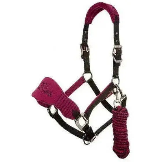 LeMieux Plum Vogue Fleece Headcollars With Leadrope X Ful Headcollars & Leadropes Barnstaple Equestrian Supplies