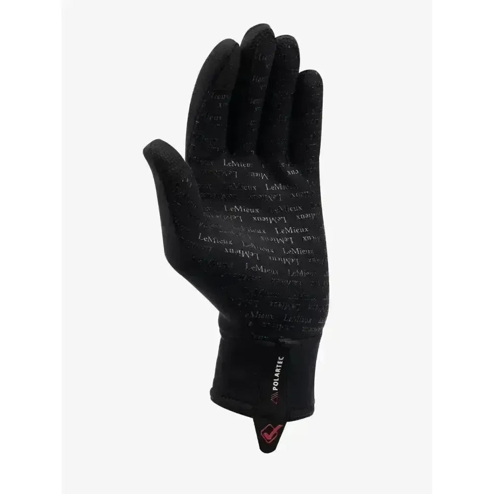 LeMieux Polartec Gloves Black X Large Riding Gloves