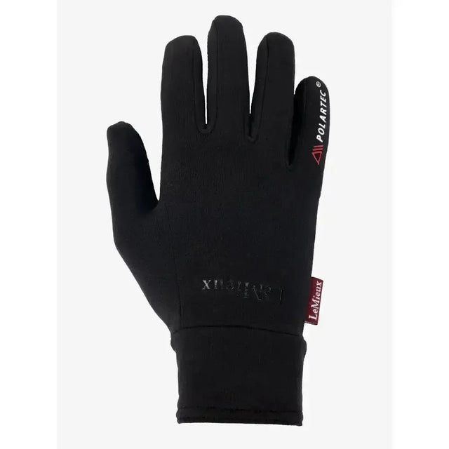 LeMieux Polartec Gloves Black X Large Riding Gloves