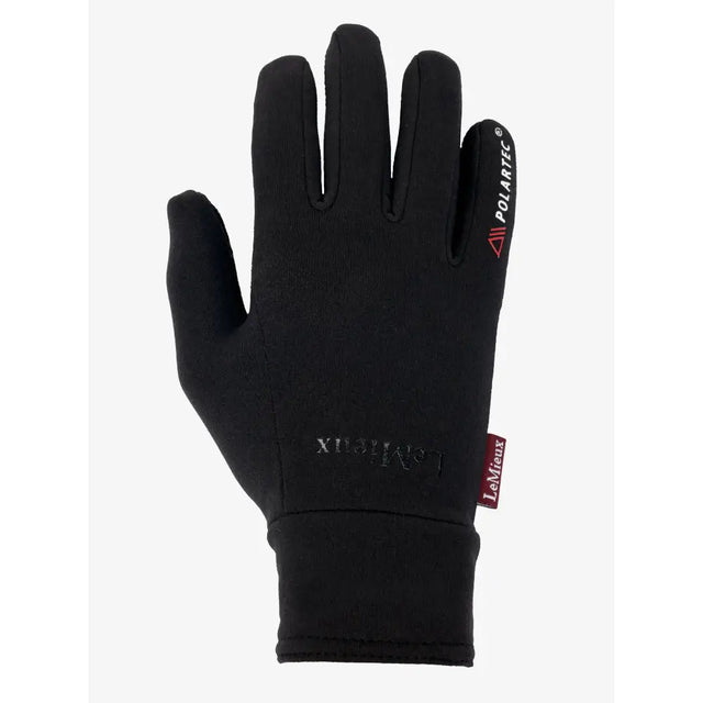 LeMieux Polartec Gloves Black X Small Riding Gloves Barnstaple Equestrian Supplies