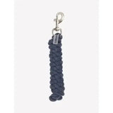 Dark blue lemieux polycotton leadrope dusk with braided design and silver metal clip for easy horse handling