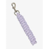 A lemieux polycotton leadrope lilac braided rope leash with a silver-toned metal clip for easy use