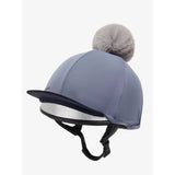 Lemieux Pom Hat Silk Jay Blue One Size LeMieux Hat Silks Spring Summer 2024 From Barnstaple Equestrian Supplies