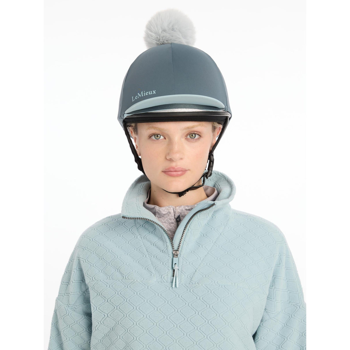 Lemieux Pom Hat Silk Petrol Petrol Hat Silks
