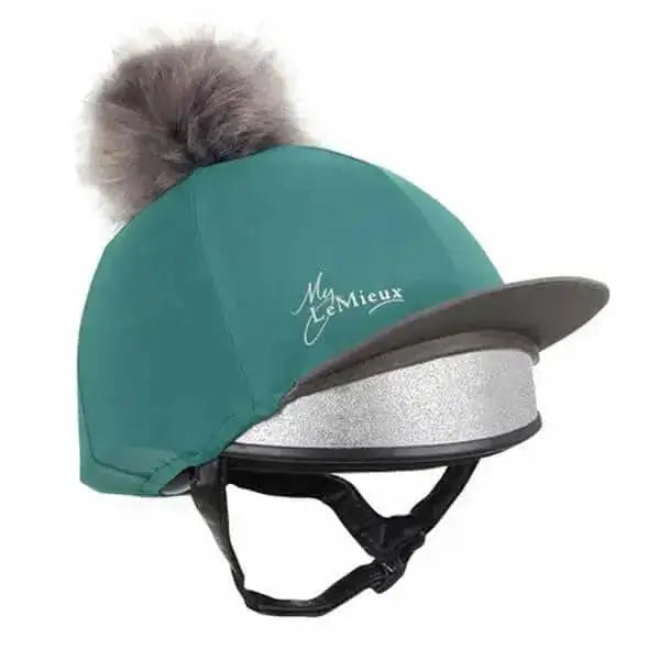 LeMieux Pom Hat Silks Peacock Hat Silks Barnstaple Equestrian Supplies