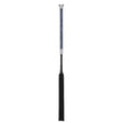 Black pro baton whip with sleek textured grip and ornate silver tip from LeMieux Pro Baton whip navy collection