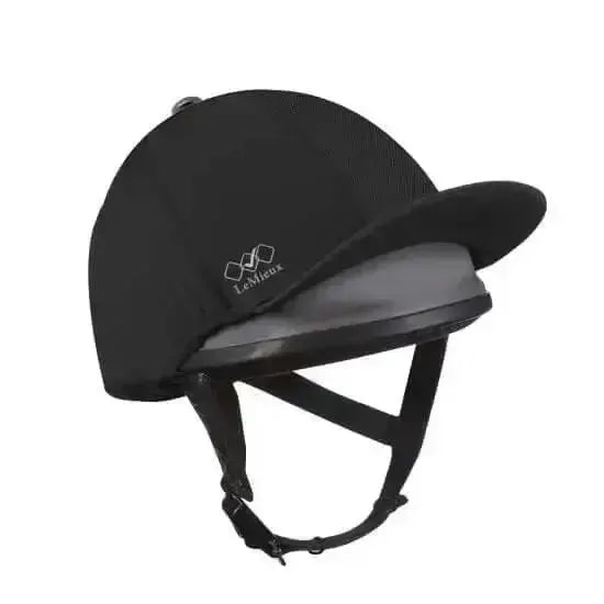 LeMieux Pro Mesh Hat Silk Black Black One Size Hat Silks