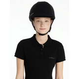LeMieux Pro Mesh Hat Silk Black Black One Size Hat Silks