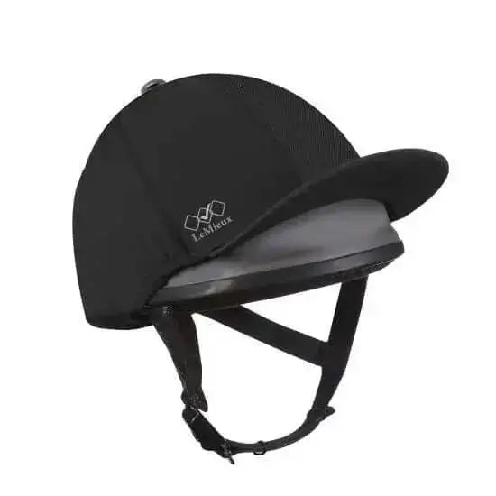 LeMieux Pro Mesh Hat Silk Black Black One Size Hat Silks Barnstaple Equestrian Supplies