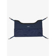 Navy blue lemieux pro stable lamire horse blanket strap with four metal d-rings and adjustable pro stable guard straps