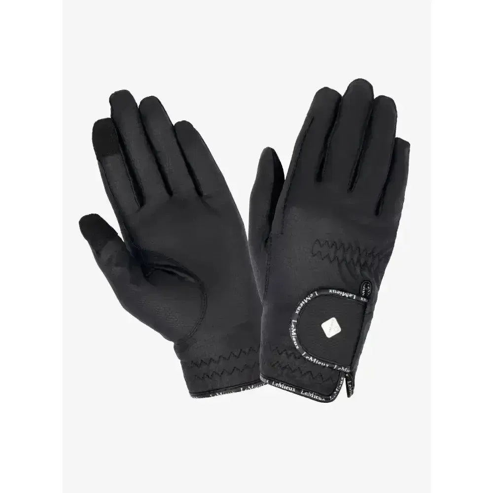 LeMieux Pro Touch Classic Riding Gloves Small Black Riding Gloves