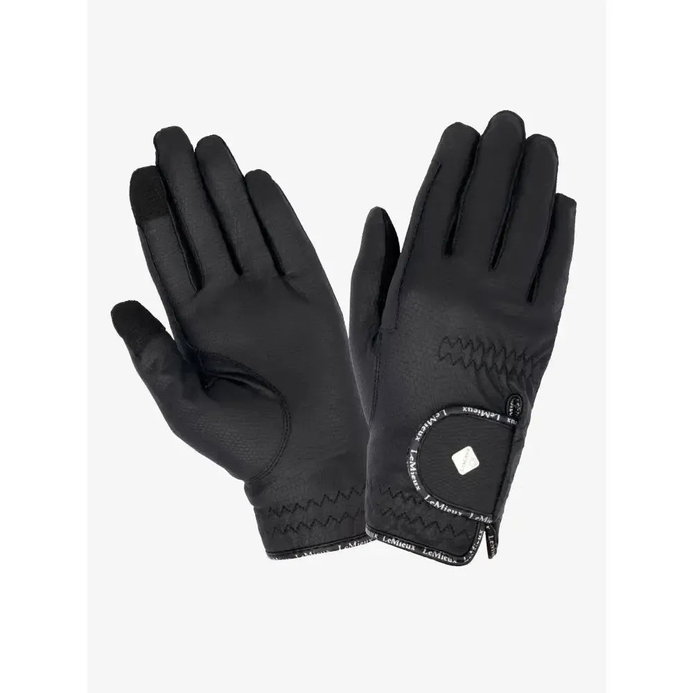 LeMieux Pro Touch Classic Riding Gloves Small Black Riding Gloves