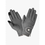 LeMieux Pro Touch Classic Riding Gloves Small Grey Riding Gloves Barnstaple Equestrian Supplies