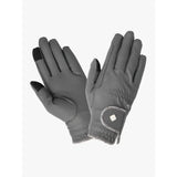LeMieux Pro Touch Classic Riding Gloves Small Grey Riding Gloves