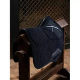 LeMieux ProSorb Plain 2 Pocket Close Contact Square Navy Large Navy Saddle Pads