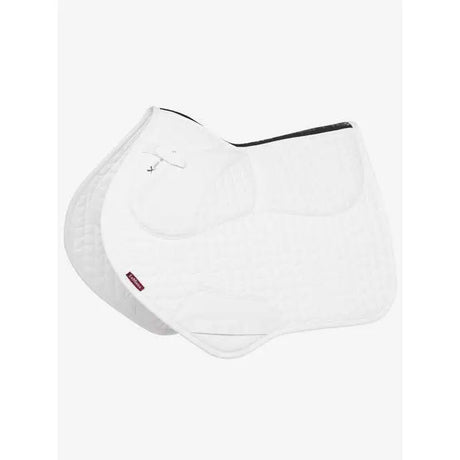 LeMieux ProSorb Plain 2 Pocket Close Contact Square White - Large / White - Saddle Pads