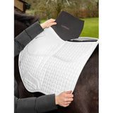 LeMieux ProSorb Plain 2 Pocket Close Contact Square White - Large / White - Saddle Pads