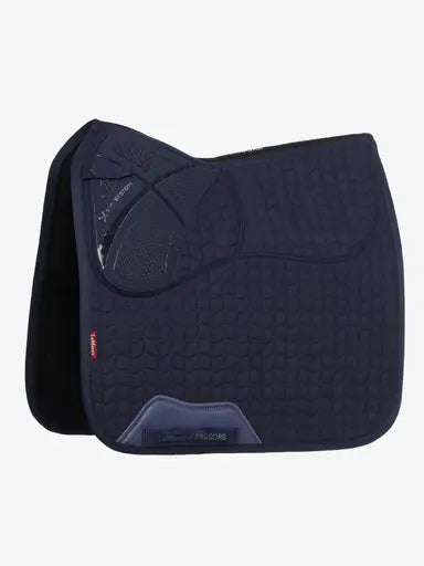 LeMieux ProSorb Plain 2 Pocket Dressage Square Navy Large Navy Dressage Saddle Pads