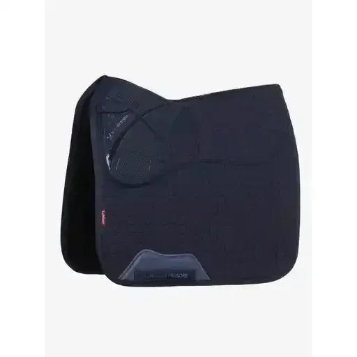 LeMieux ProSorb Plain 2 Pocket Dressage Square Navy Large Navy Dressage Saddle Pads