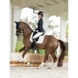 LeMieux ProSorb Plain 2 Pocket Dressage Square White Large White Dressage Saddle Pads