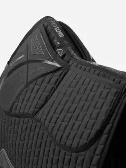 LeMieux ProSorb Plain 2 Pocket GP Square Black Large Black Corrective Saddle Pads