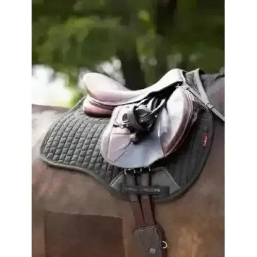 LeMieux ProSorb Plain 2 Pocket GP Square Black Large Black Corrective Saddle Pads